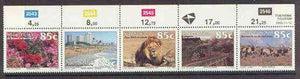 South Africa 1993 Tourism se-tenant strip of 5 unmounted mint, SG 826a