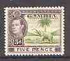 Gambia 1938-46 KG6 Elephant & Palm 5d unmounted mint, SG 154a*