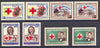 Guatemala 1960 World Refugee Year opts on Red Cross set of 8 unmounted mint, SG 637-44*