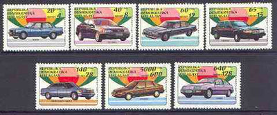 Madagascar 1993 Cars perf set of 7 unmounted mint,SG 947-53*