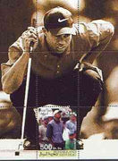 Somaliland 2001 Tiger Woods perf m/sheet #06 (500s value) unmounted mint