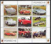 Tatarstan Republic 2000 Porsche Cars perf sheetlet containing set of 9 values unmounted mint