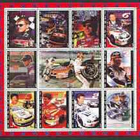 Udmurtia Republic 2000 NASCAR perf sheetlet containing set of 12 values unmounted mint