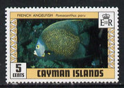 Cayman Islands 1979 Angelfish 5c with wmk sideways inverted unmounted mint (SG 485w) gutter pairs price x 2