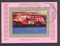 Ajman 1972 Cars individual imperf sheetlet #14 cto used as Mi 2762B