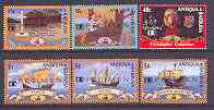 Antigua 1992 500th Anniversary of Discovery of America by Columbus (5th Issue) perf set of 6 unmounted mint opt'd SPECIMEN, as SG 1654-59