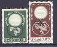 Venezuela 1962 Malaria Eradication perf set of 2 unmounted mint, SG 1763-64