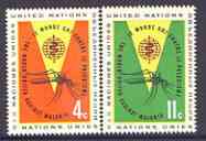 United Nations (NY) 1962 Malaria Eradication perf set of 2 unmounted mint, SG 110-11