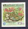 Easdale 1998 19th World Scout Jamboree overprinted in gold on Flora & Fauna definitive £3.10 imperf (Shrubs) unmounted mint