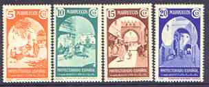 Spanish Morocco 1939 Views set of 4 unmounted mint, SG 213-16