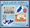 Isle of Man 1984 Links with Falkland Islands m/sheet very fine cds used, SG MS 264