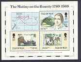 Isle of Man 1989 Mutiny on the Bounty m/sheet unmounted mint, SG MS 415