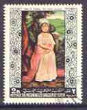 Yemen - Royalist 1968 The Artist's Daughter by John S Copley 2B value from Americam & European paintings set, very fine cto used, Mi 558*