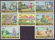 Mongolia 1969 Landscapes & Flowers set of 8 fine cto used, SG 525-32