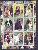 Komi Republic 2001 Dogs (Cocker Spaniel) perf sheetlet containing complete set of 9 values, each with Scout logo unmounted mint