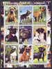 Evenkia Republic 2001 Dogs (Staffordshire Bull Terrier) perf sheetlet containing complete set of 9 values, each with Scout logo unmounted mint