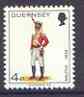 Guernsey 1974-78 Officer, East Regt 4p from Militia Uniforms def set unmounted mint, SG 105*