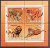 Eritrea 2001 Big Cats perf sheetlet containing 4 values each with Scout Logo unmounted mint