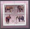 Eritrea 2001 Elephants perf sheetlet containing 4 values each with Rotary Logo unmounted mint