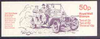 Great Britain 1979-81 Veteran Cars #1 (1907 Rolls-Royce) 50p booklet complete, SG FB10