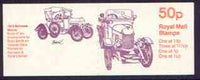 Great Britain 1979-81 Veteran Cars #6 (1913 Bull-nose Morris) 50p booklet complete, SG FB15