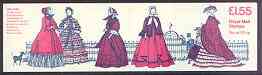 Great Britain 1981-82 19th Century Women's Costumes #04 - £1.55 Booklet complete with margin at left, SG FR2