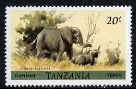 Tanzania 1980 Elephant 20s (from Animals def set) unmounted mint SG 319*