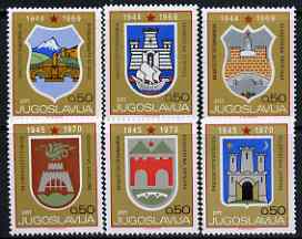 Yugoslavia 1969-70 25th Anniversary of Liberation set of 6 unmounted mint, SG 1390-95*