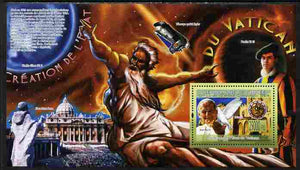 Guinea - Conakry 2009 Creation of the Vatican State perf souvenir sheet unmounted mint