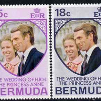 Bermuda 1973 Royal Wedding set of 2 unmounted mint, SG 297-98