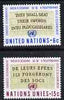 United Nations (NY) 1967 Disarmament Campaign set of 2 unmounted mint, SG 179-80