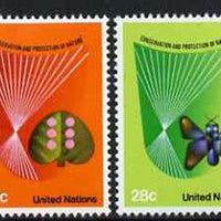 United Nations (NY) 1982 Conservation & Protection of Nature set of 2 unmounted mint, SG 399-400