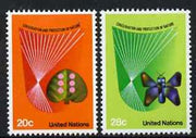 United Nations (NY) 1982 Conservation & Protection of Nature set of 2 unmounted mint, SG 399-400