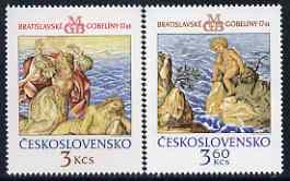 Czechoslovakia 1976 Bratislavia Tapestries (3rd series) set of 2 unmounted mint, SG 2281-82