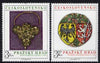 Czechoslovakia 1975 Prague Castle (11th series) set of 2 unmounted mint, SG 2253-54