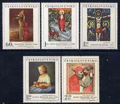 Czechoslovakia 1969 Art (4th issue) set of 5 unmounted mint, SG 1861-65