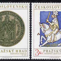 Czechoslovakia 1973 Prague Castle (9th series) set of 2 unmounted mint, SG 2103-04