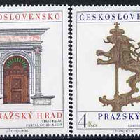 Czechoslovakia 1980 Prague Castle (16th series) set of 2 unmounted mint, SG 2543-44