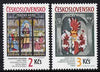 Czechoslovakia 1987 Prague Castle (23rd series) set of 2 unmounted mint, SG 2878-79