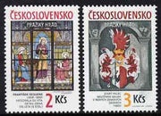 Czechoslovakia 1987 Prague Castle (23rd series) set of 2 unmounted mint, SG 2878-79