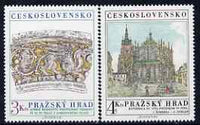 Czechoslovakia 1981 Prague Castle (17th series) set of 2 unmounted mint, SG 2599-2600