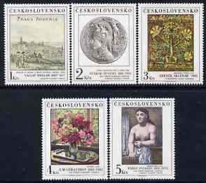 Czechoslovakia 1981 Art (15th issue) set of 5 unmounted mint, SG 2601-05