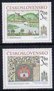 Czechoslovakia 1977 Historic Bratislavia (1st issue) set of 2 unmounted mint, SG 2380-81