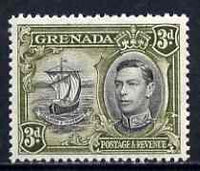 Grenada 1938-50 KG6 definitive 3d Badge of the Colony P12.5 unmounted mint, SG 158b