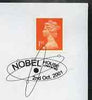 Postmark - Great Britain 2001 cover with 'Nobel House' London cancel illustrated with Atomic Symbols