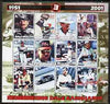 Mordovia Republic 2001 Remembering Dale Earnhardt perf sheetlet containing set of 12 values complete unmounted mint