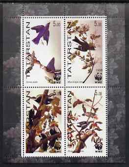 Tatarstan Republic 1998 WWF - John Audubon Birds perf sheetlet containing set of 4 values complete unmounted mint