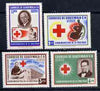 Guatemala 1958 Red cross set of 4 unmounted mint, SG 606-09, Mi 611-14