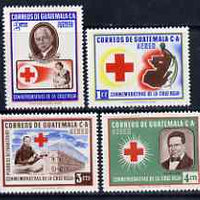 Guatemala 1958 Red cross set of 4 unmounted mint, SG 606-09, Mi 611-14