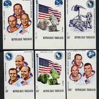 Togo 1970 Apollo Moon Flights set of 6 from limited printing unmounted mint, as SG 750-55